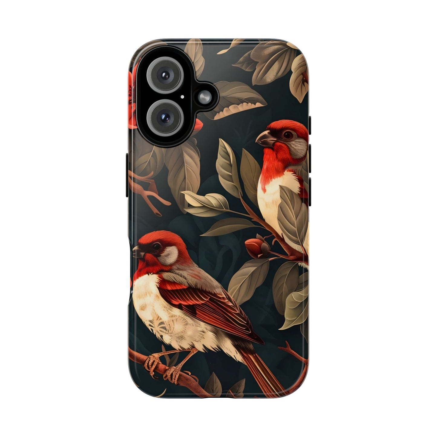 Elegant Bird Phone Case, Floral Tough Cases, Nature Lover Gift, Stylish Mobile Cover, Unique Phone Accessory