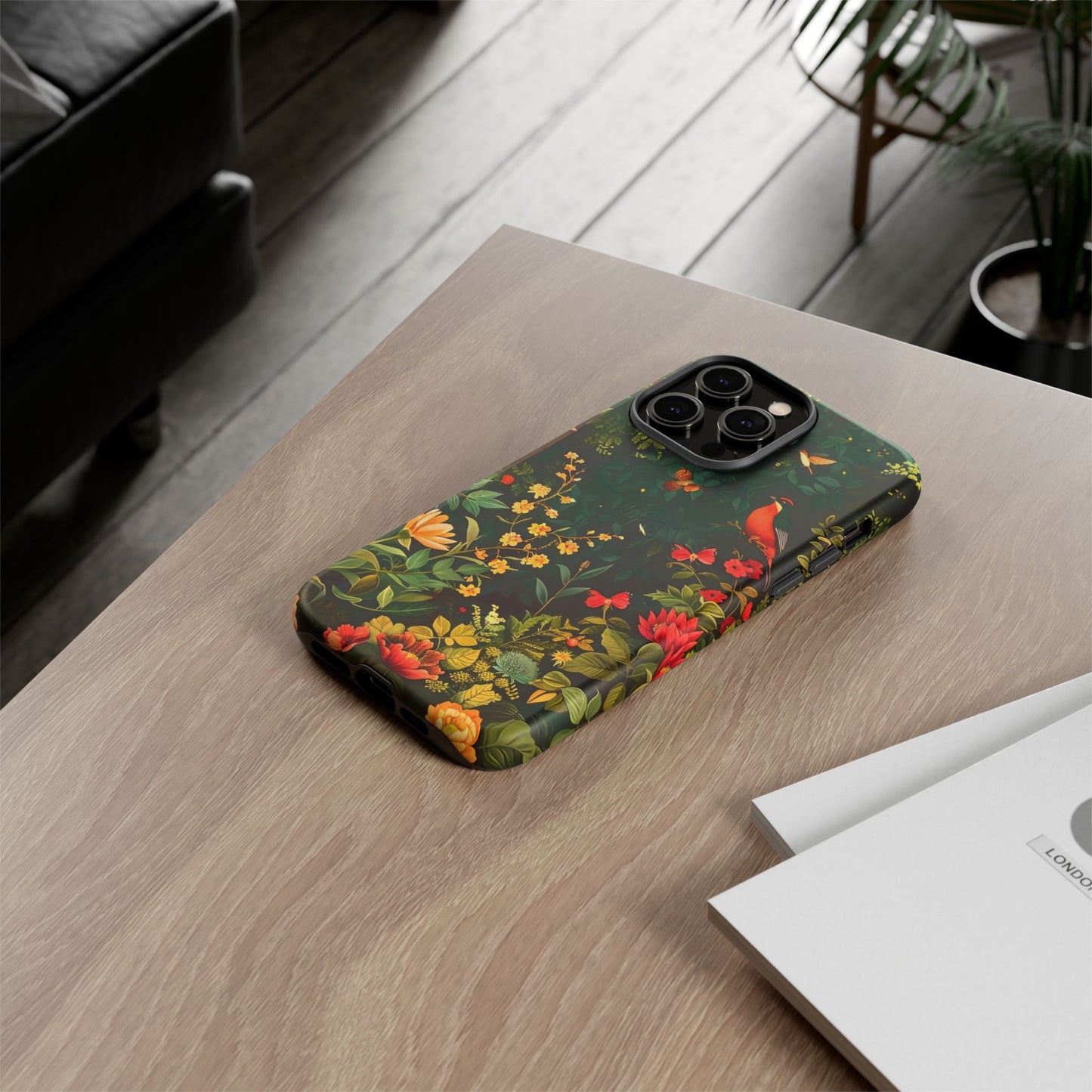 Floral Tough Phone Case, Nature-Inspired Design, Ideal for Garden Lovers, Gift for Birthdays, Christmas, Eco-Friendly Accessory