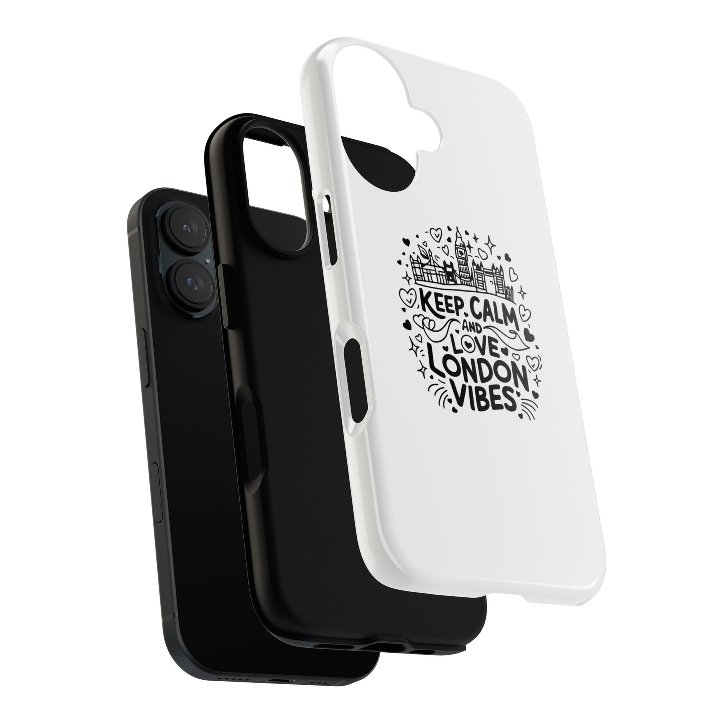 Tough Cases: Keep Calm and Love London Vibes Phone Case