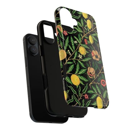 Tough Cases Phone Case, Floral Phone Cover, Tough Phone Protection, Gift for Plant Lovers, Black Background, Eco-Friendly Design