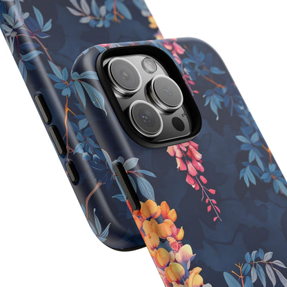 Floral iPhone Case, Tough Phone Cover, Gift for Her, Nature Lover Accessory, Spring Decor, Unique Floral Design