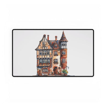 Charming Desk Mats with Whimsical House Design, Office Decor, Gift for Home Workers, Unique Desk Accessories, Desk Organization, [...]