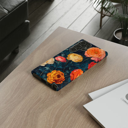Floral Phone Case - Tough Cases, Stylish Protection, Gift for Flower Lovers, Customizable Cover, Floral Design Mobile Accessory