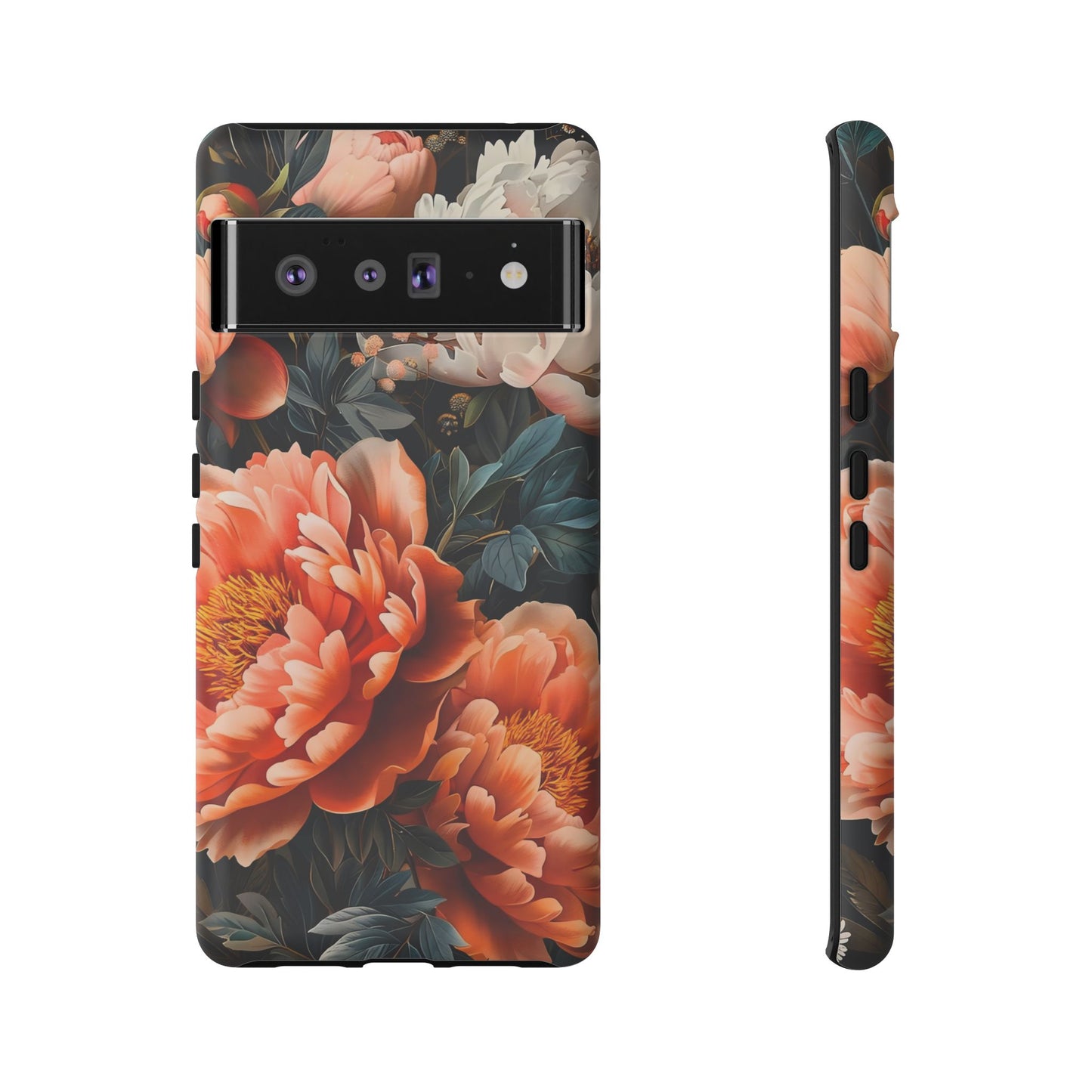 Floral Phone Case - Tough Cases, Durable Cover, Flower Design, Unique Gift, Phone Accessories