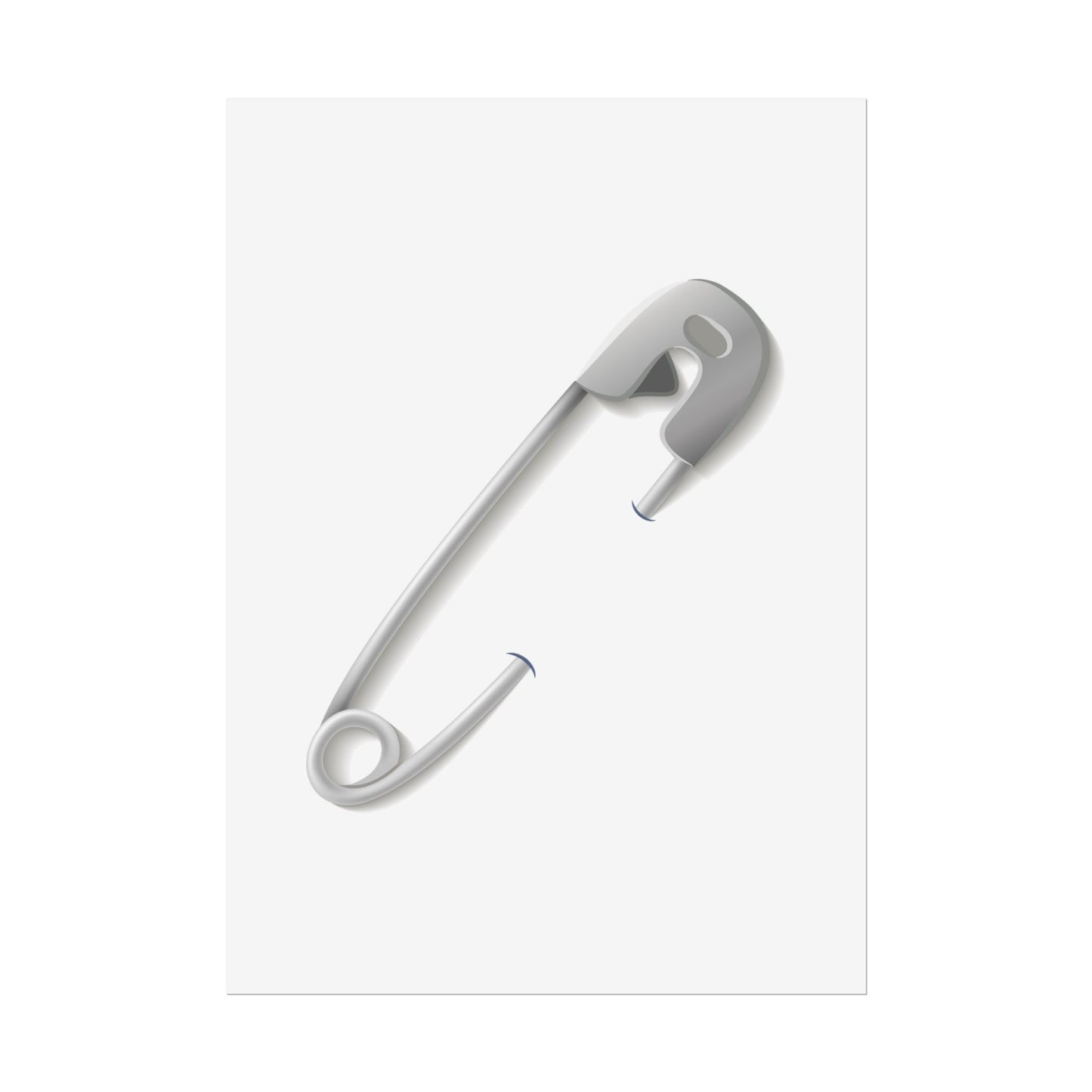 Minimalist Safety Pin Wall Art, Modern Decor, Unique Gift, Home Aesthetic, Art Print, Rolled Poster, Contemporary Interior Design
