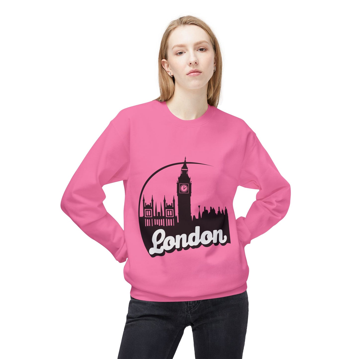 Unisex Midweight Softstyle Fleece Crewneck Sweatshirt - Lovely London
