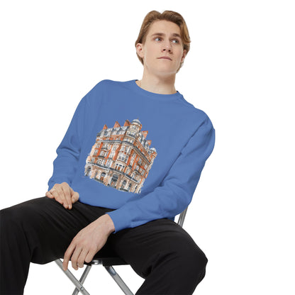 Unisex Garment-Dyed Sweatshirt - British Historic Building