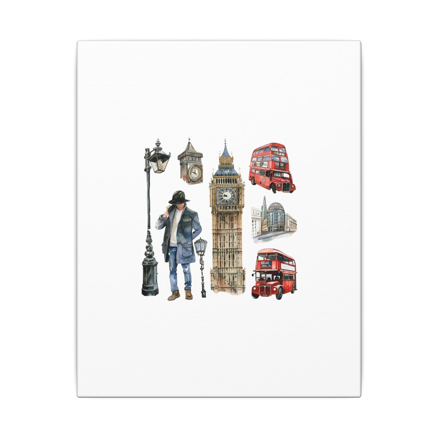 Canvas Art Print, London Skyline, Home Decor, Wall Art, Gift Idea, Travel Memories, Modern Wall Art