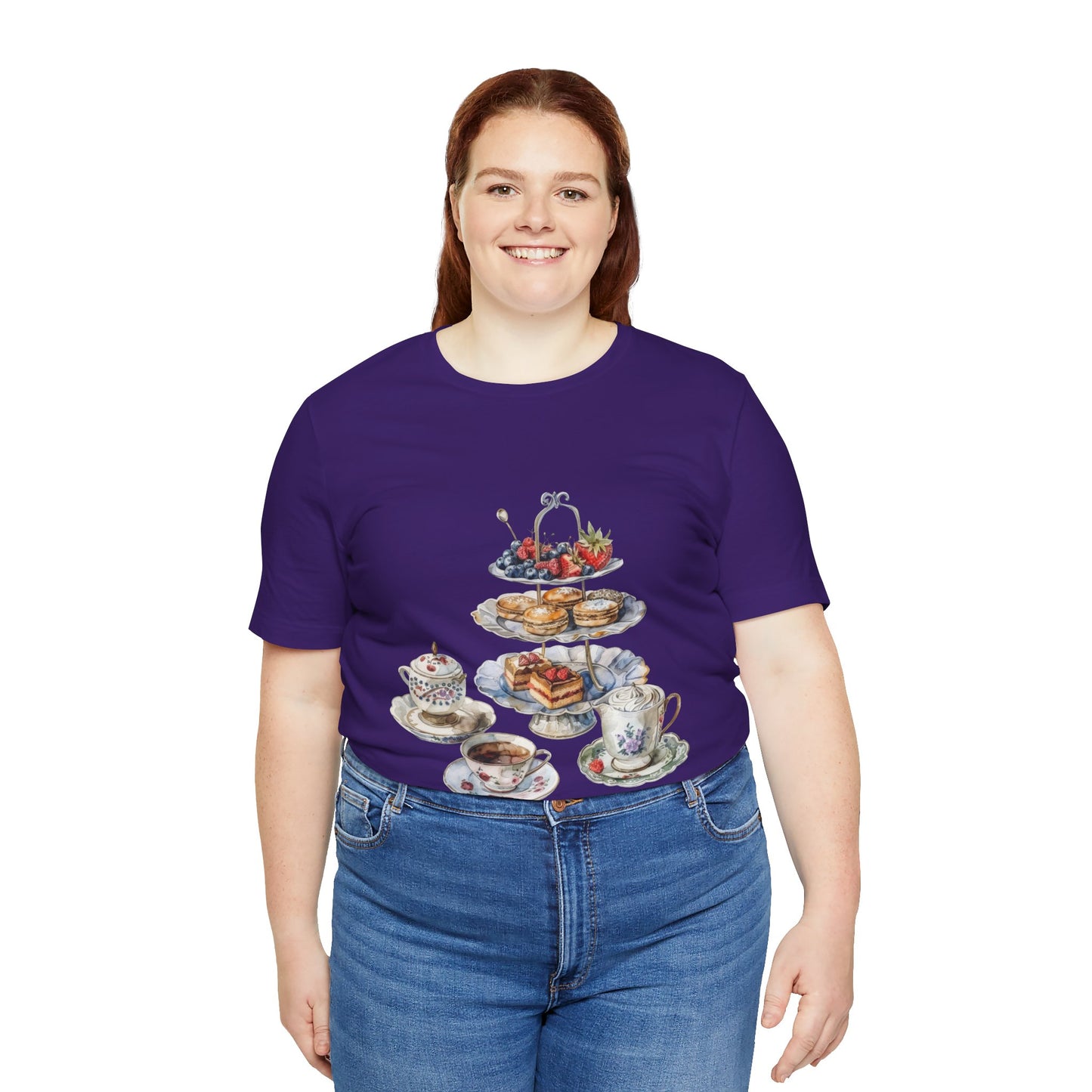 Unisex Jersey Short Sleeve Tee - Savoring Britain - A Journey Through British Cuisine