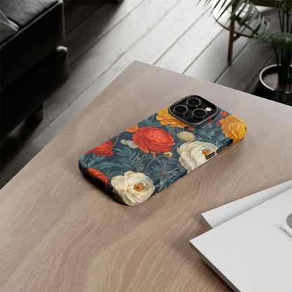 Floral Tough Case for Phones | Durable Floral Phone Cover, Boho Chic, Unique Gift for Her, Phone Protection, Flower Design