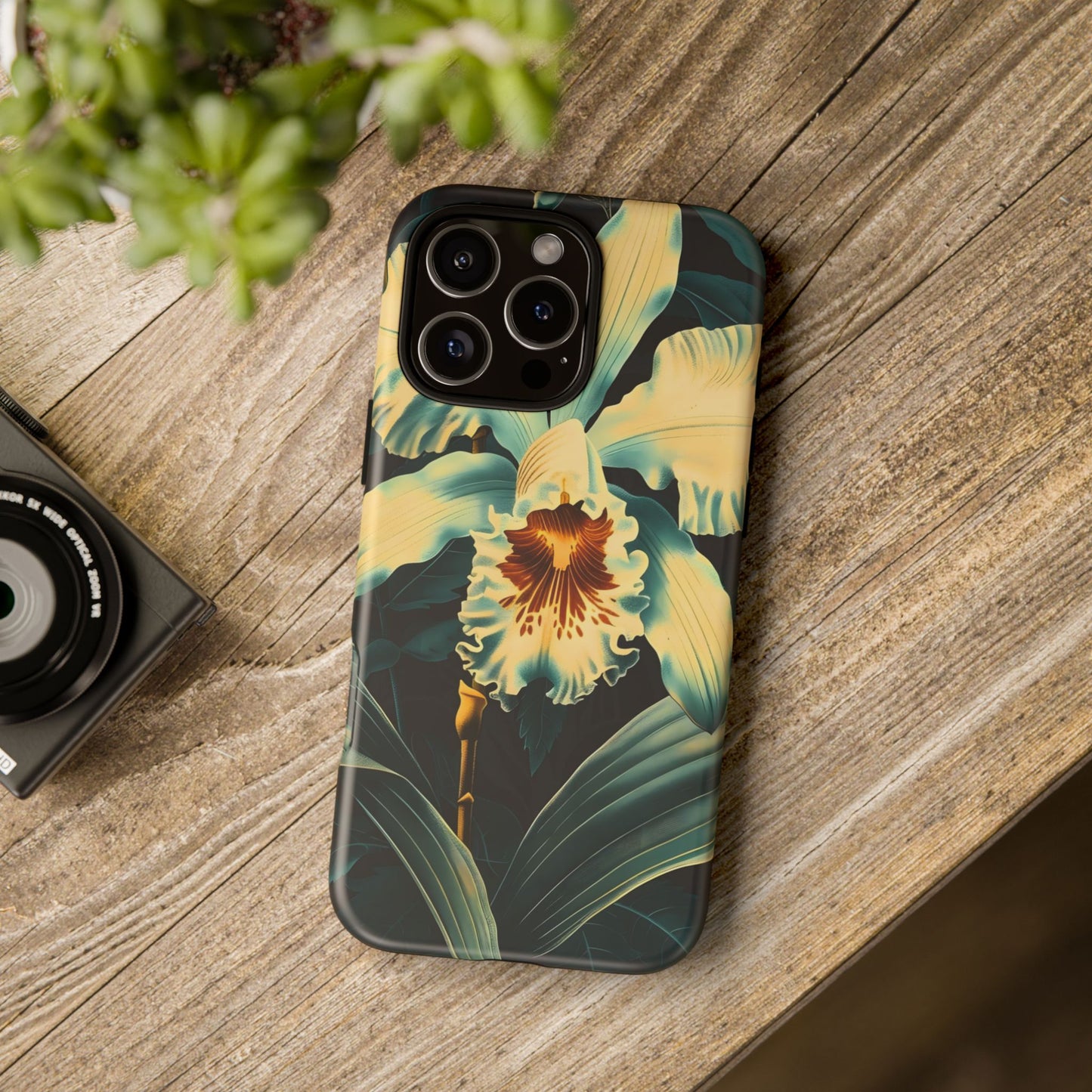 Floral Phone Case - Tough Cases with Orchid Design, Durable Smartphone Cover for Nature Lovers, Floral Gift for Her, Botanical [...]