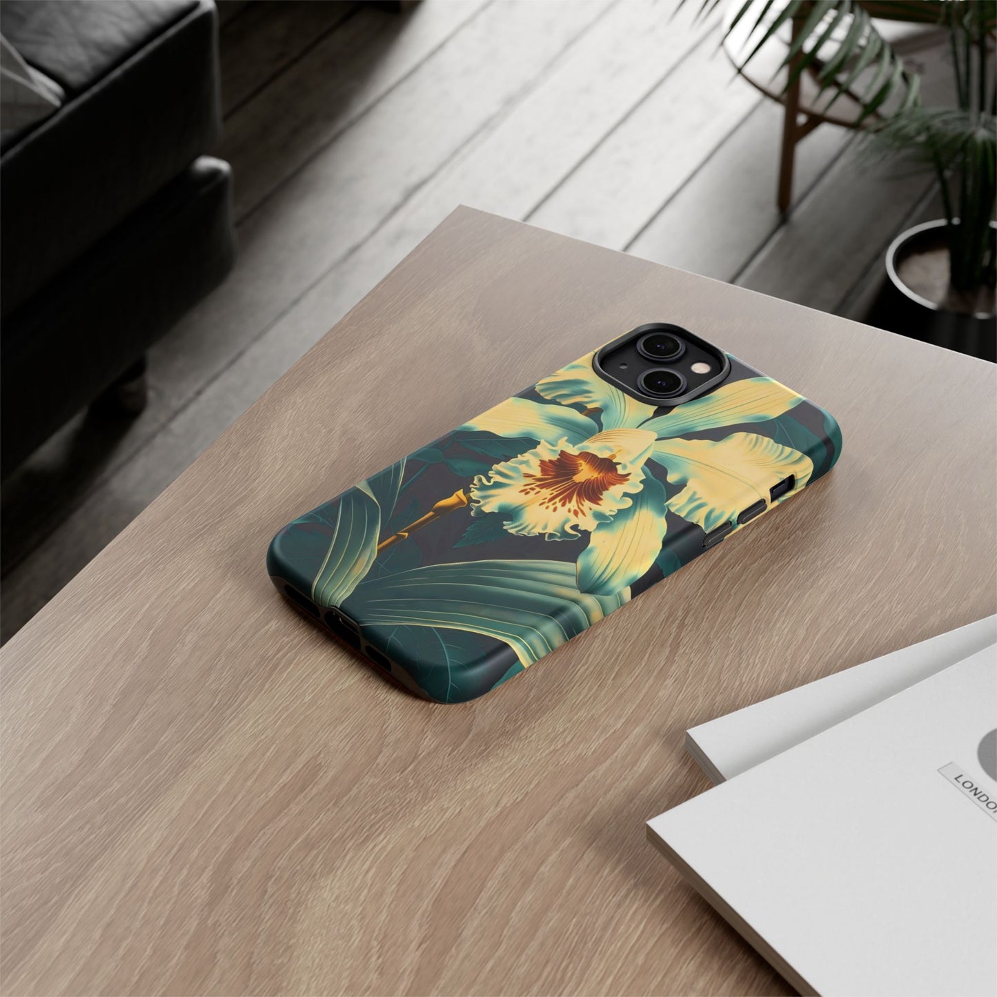 Floral Phone Case - Tough Cases with Orchid Design, Durable Smartphone Cover for Nature Lovers, Floral Gift for Her, Botanical [...]