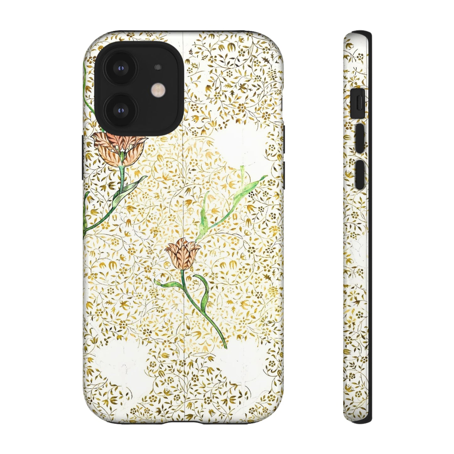Elegant Floral Phone Case, Tough Cases for iPhone, Stylish Smartphone Cover, Protection with Floral Art, Unique Gift for Her