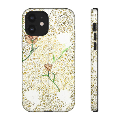 Elegant Floral Phone Case, Tough Cases for iPhone, Stylish Smartphone Cover, Protection with Floral Art, Unique Gift for Her