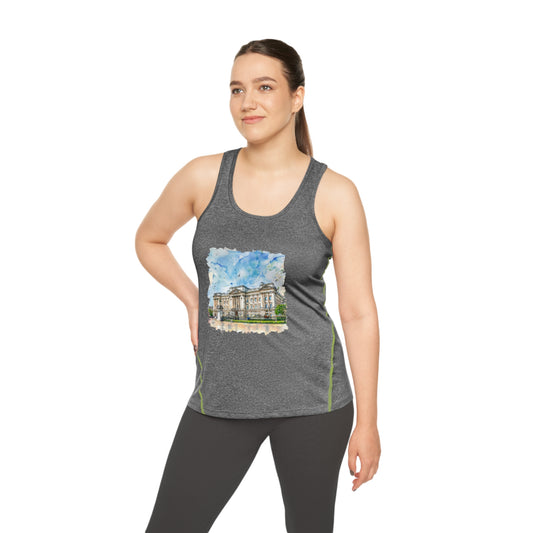 Women's Racerback Sports Top - Athletic Tank for Active Lifestyle - British Nature - Scenic Landscapes - Natural Beauty