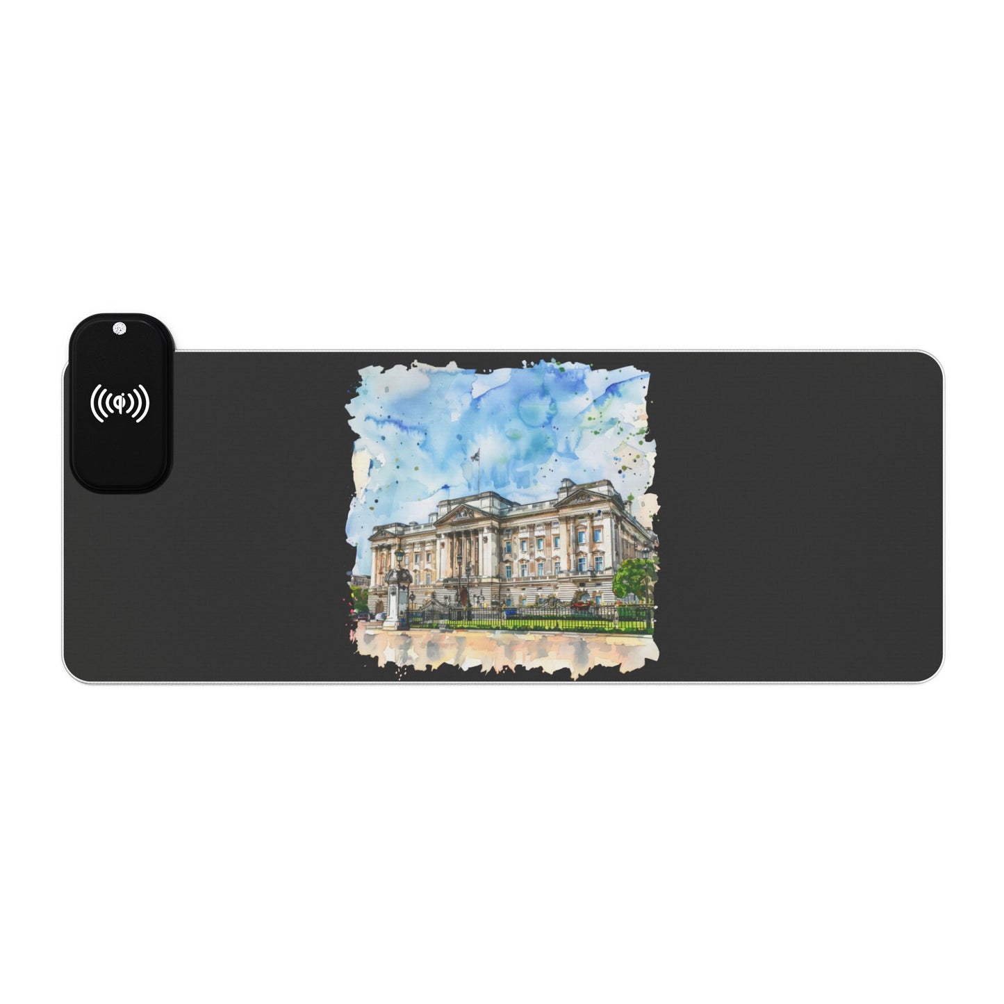 Buckingham Palace Sketch - LED Gaming Mouse Pad with Wireless Charging - Vibrant Desk Accessory for Gamers, Ideal for Home Office Decor, Perfect Gift for Gamers, [...]