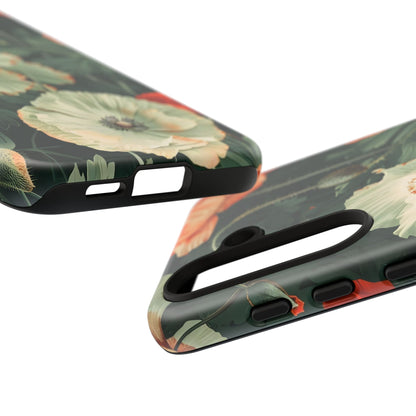 Floral Phone Case - Tough Cases, Botanical Design, Gift for Friends, Trendy Mobile Cover, Personalized Phone Accessory