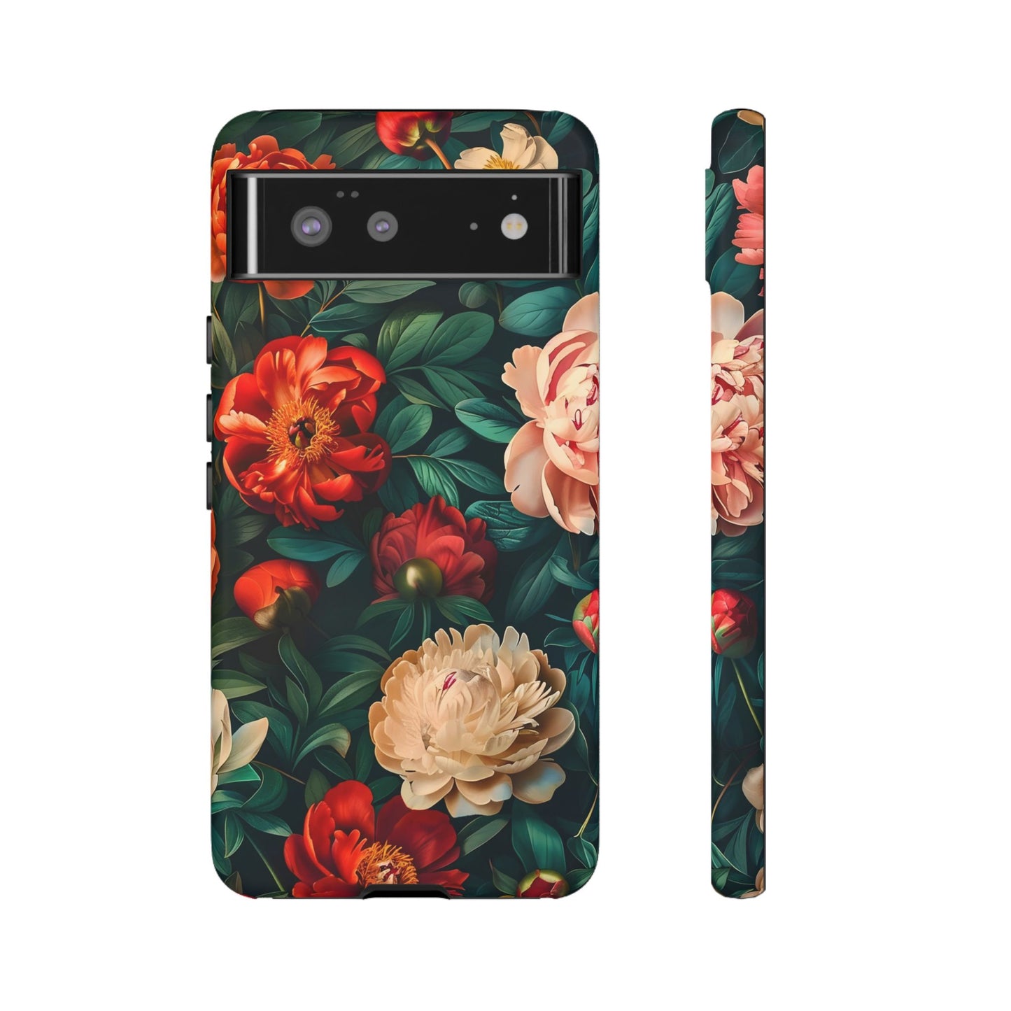 Floral Phone Case - Tough Cases, Vibrant Protection, Gift for Her, Cute Floral Design, Trendy Accessory, Perfect for Spring