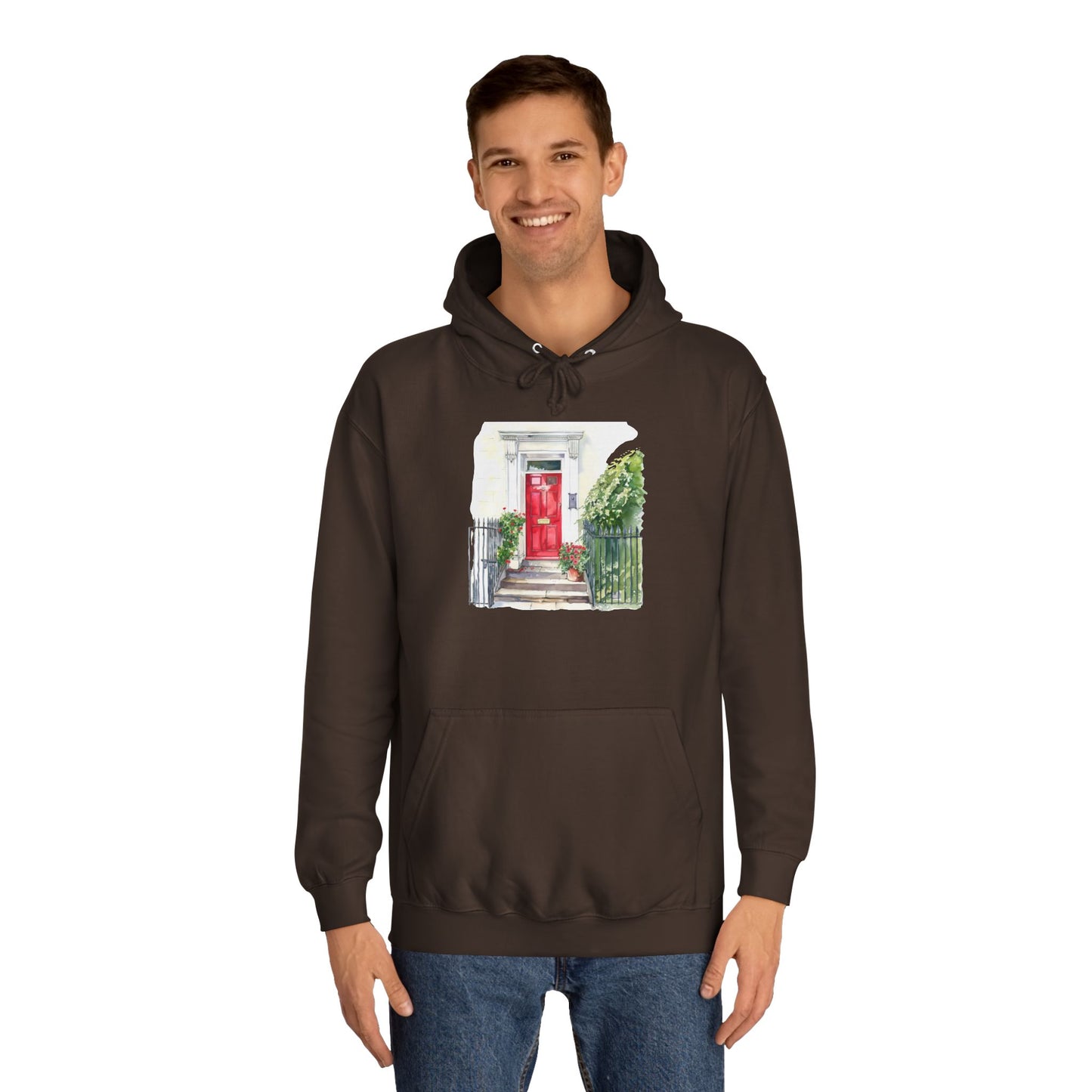 Unisex College Hoodie - British Heritage and Scenic Wonders