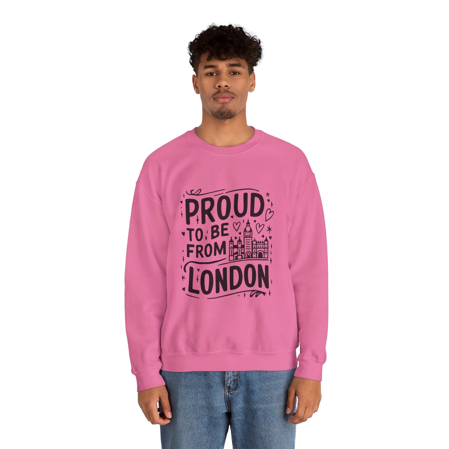 Unisex Heavy Blend™ Crewneck Sweatshirt Elegant- Proud To Be From London