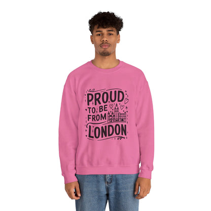 Unisex Heavy Blend™ Crewneck Sweatshirt Elegant- Proud To Be From London