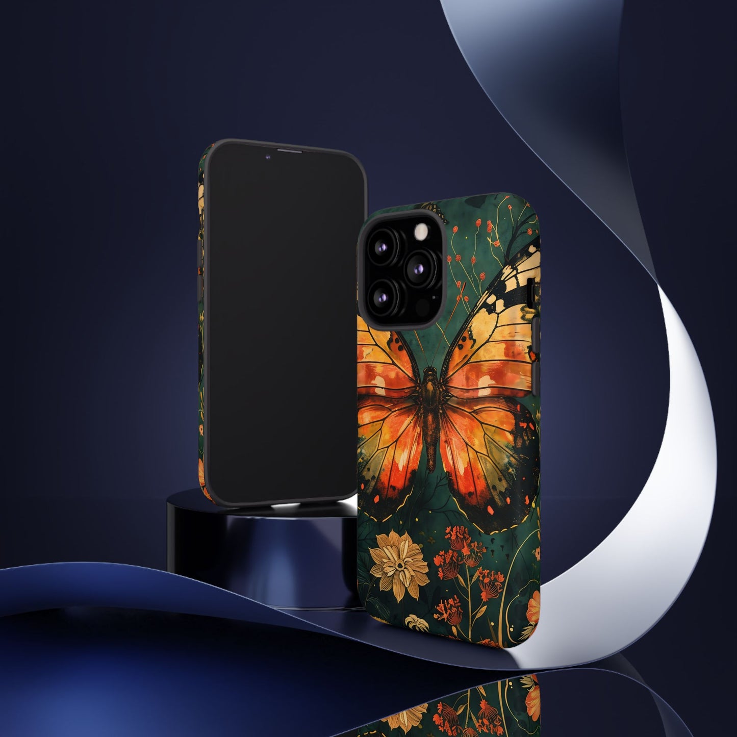 Butterfly Phone Case – Tough Cases for Nature Lovers, Floral Design, Butterfly Art, Unique Gift, Eco-Friendly Protection