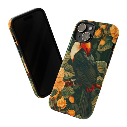 Tropical Toucan Phone Case, Exotic Bird Cover, Nature Lover Gift, Eco-Friendly Design, Customizable Tech Accessory