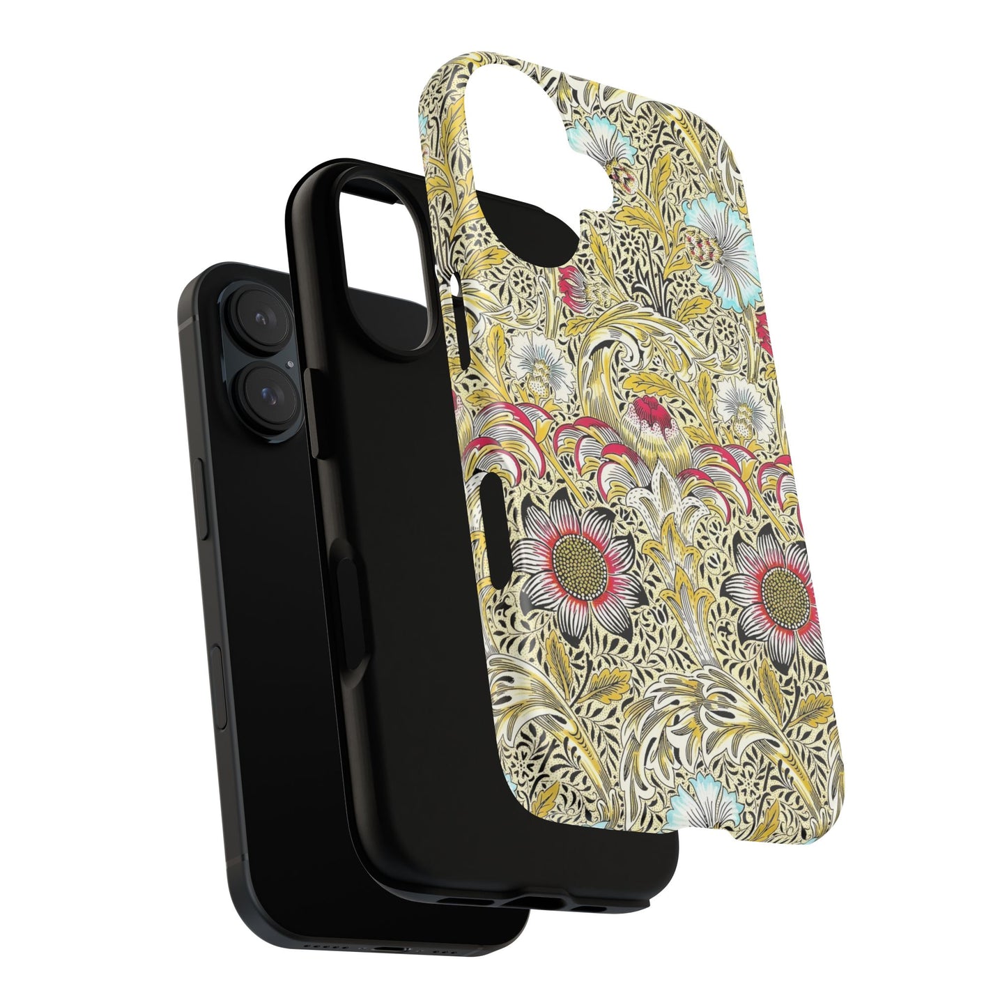 Floral Phone Case - Tough Cases, Floral Design, Stylish, Protective, Unique Gift for Her, Phone Accessories