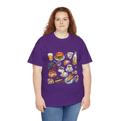 Unisex Heavy Cotton Tee - Heritage and Charm - England's Iconic Symbols