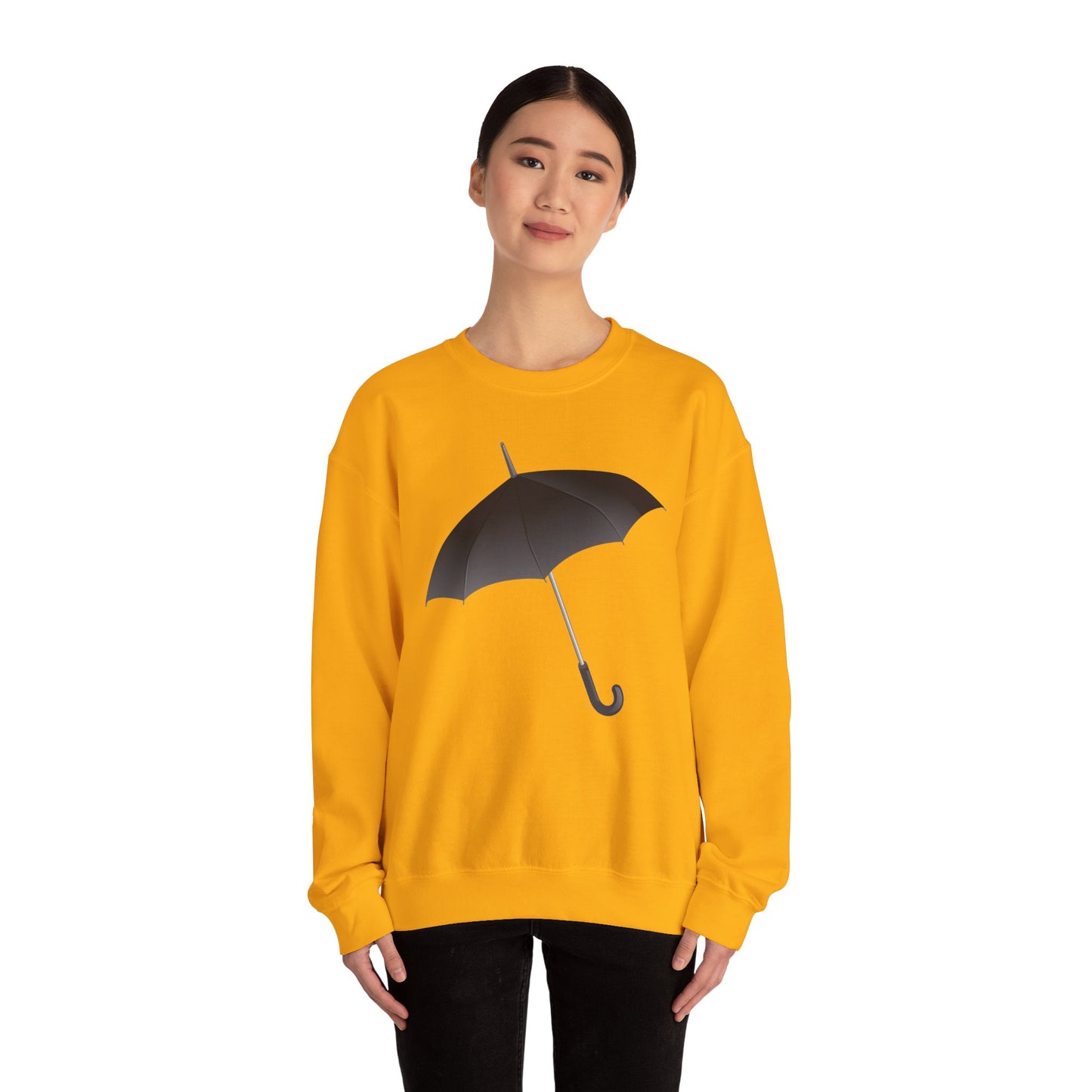 Unisex Heavy Blend™ Crewneck Sweatshirt - Regal Royal Umbrella - Elegant and Majestic Design