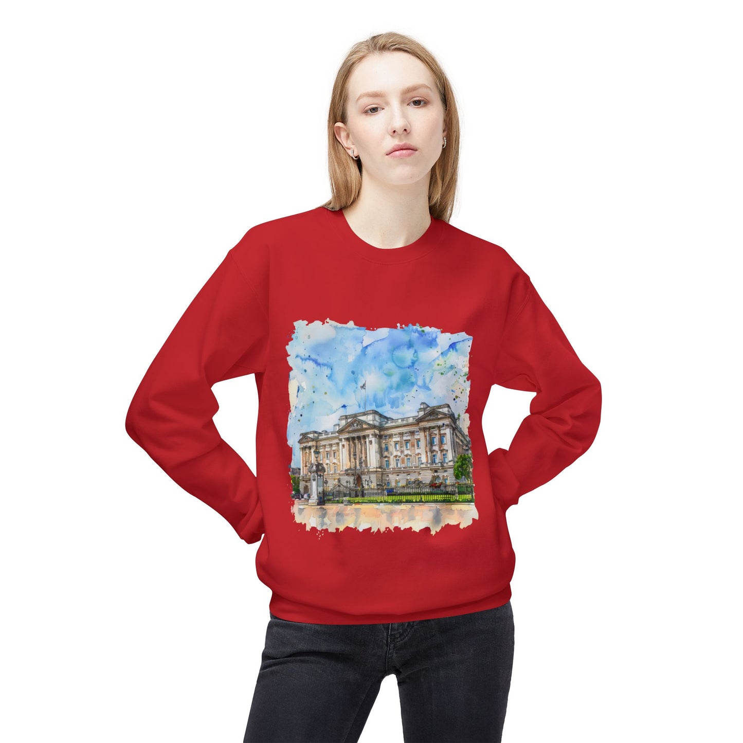Unisex Midweight Softstyle Fleece Crewneck Sweatshirt - Scenic Landscapes and Breath-taking Natural Beauty