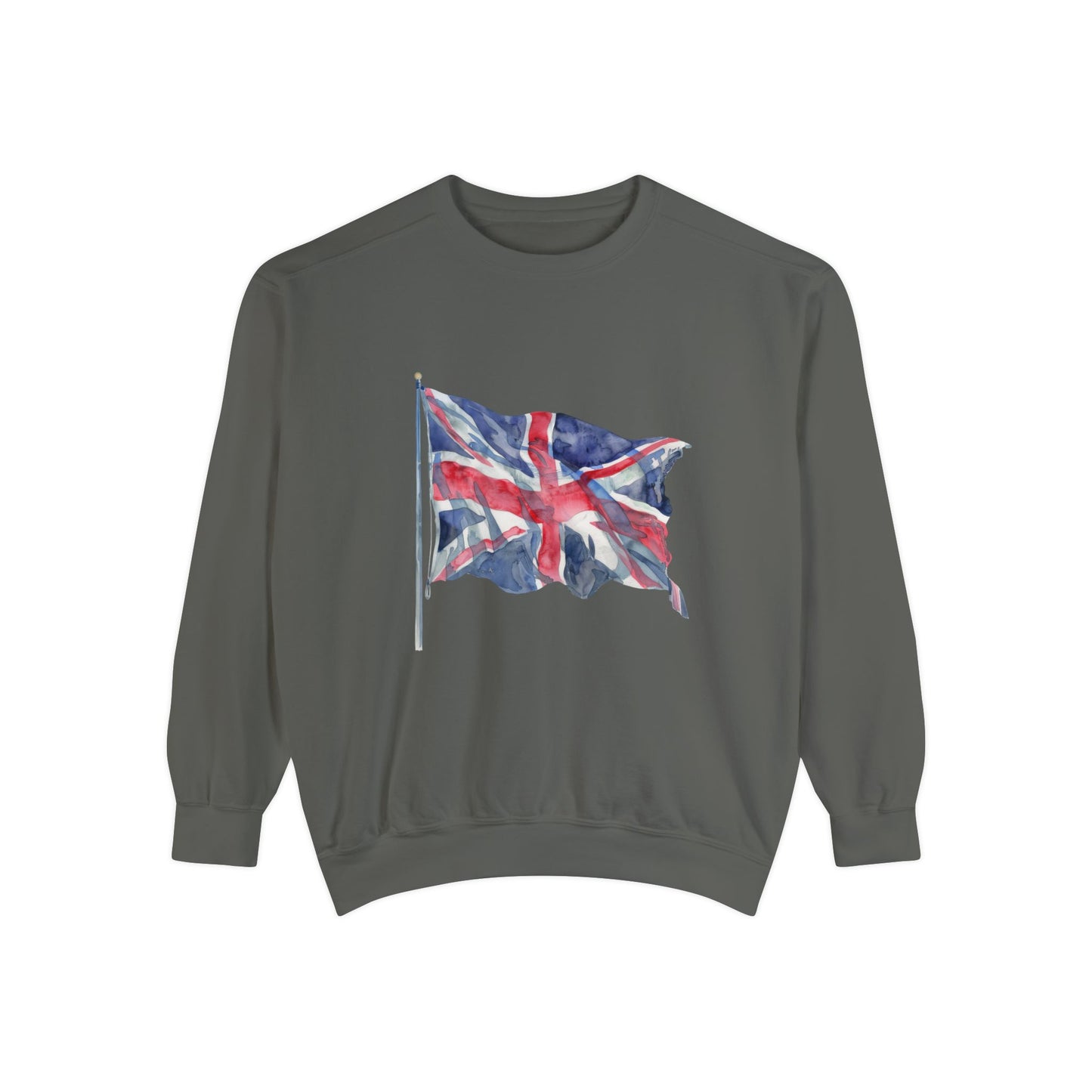 Unisex Garment-Dyed Sweatshirt Trendy - British Flag