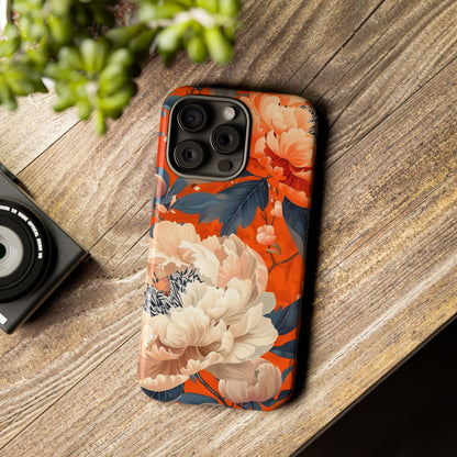 Floral Tough Case, Durable Floral Phone Case, Stylish Protection Case, Gift for Her, Spring Accessories, Mother’s Day Gift