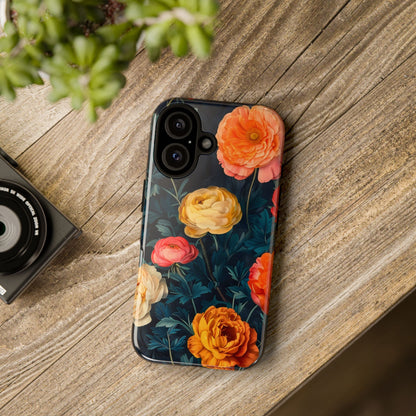 Floral Phone Case - Tough Cases, Stylish Protection, Gift for Flower Lovers, Customizable Cover, Floral Design Mobile Accessory