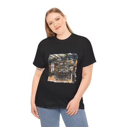 The Heart of British Culture and Iconic Landmarks Aesthetic Unisex Heavy Cotton T-Shirt