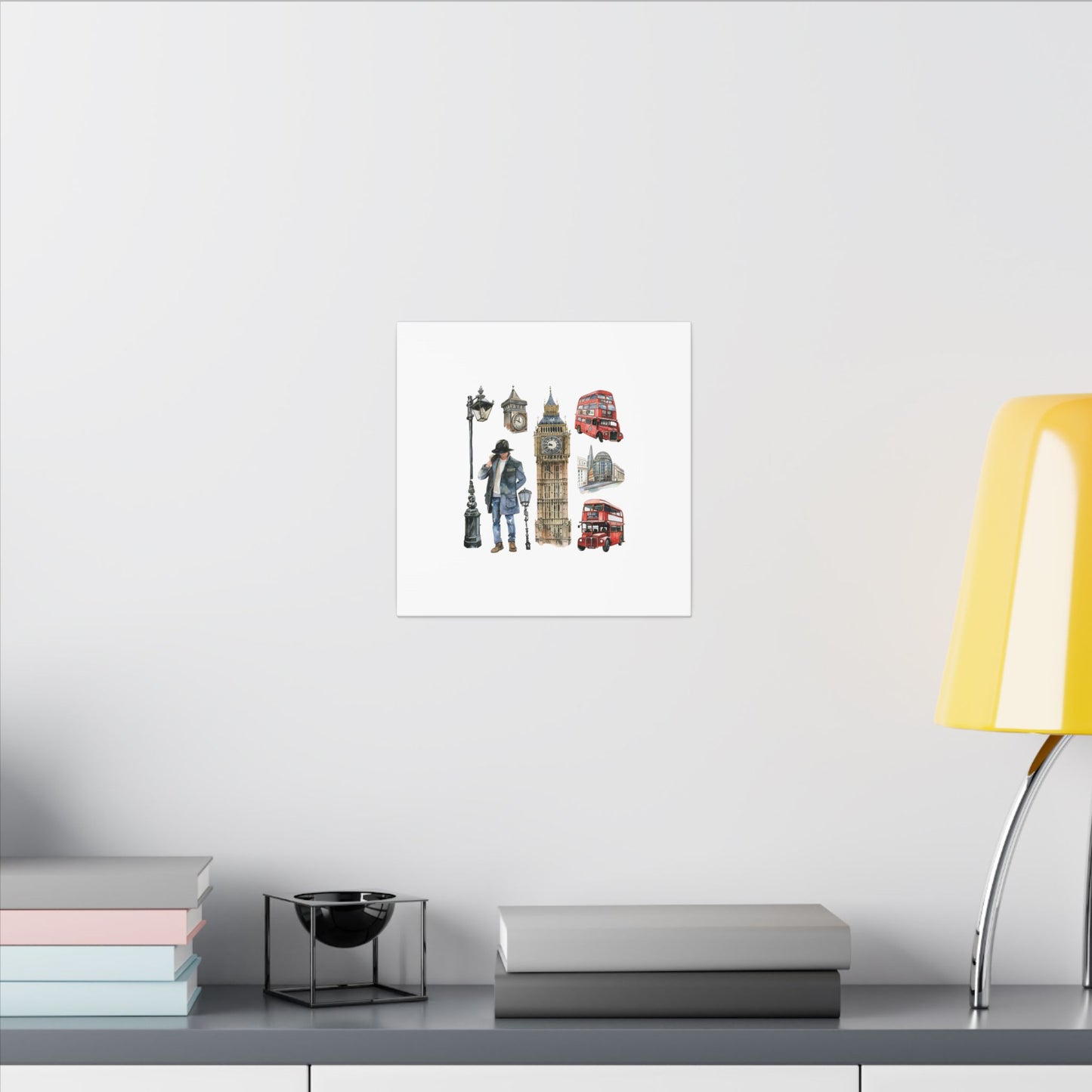 Canvas Art Print, London Skyline, Home Decor, Wall Art, Gift Idea, Travel Memories, Modern Wall Art