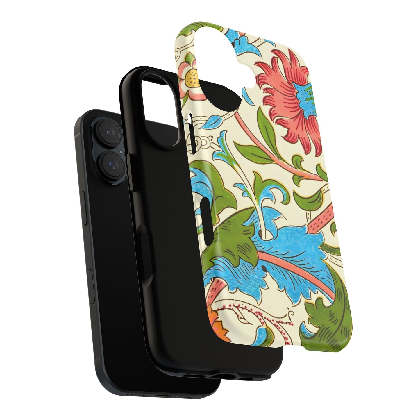 Tough Floral Phone Case - Artistic Smartphone Cover, Floral Print Gift, Protective Case | For Nature Lovers, Stylish Accessory, Phone [...]