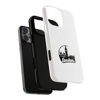 Stylish Tough Magnetic Phone Case with London Skyline, Unique Design, Perfect Gift for Travelers, Phone Protection, Customizable Accessories