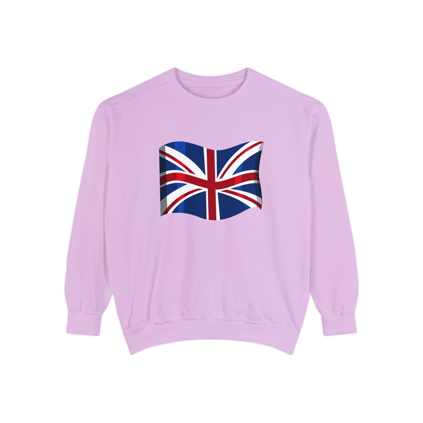 Unisex Garment-Dyed Sweatshirt - Classic UK Flag