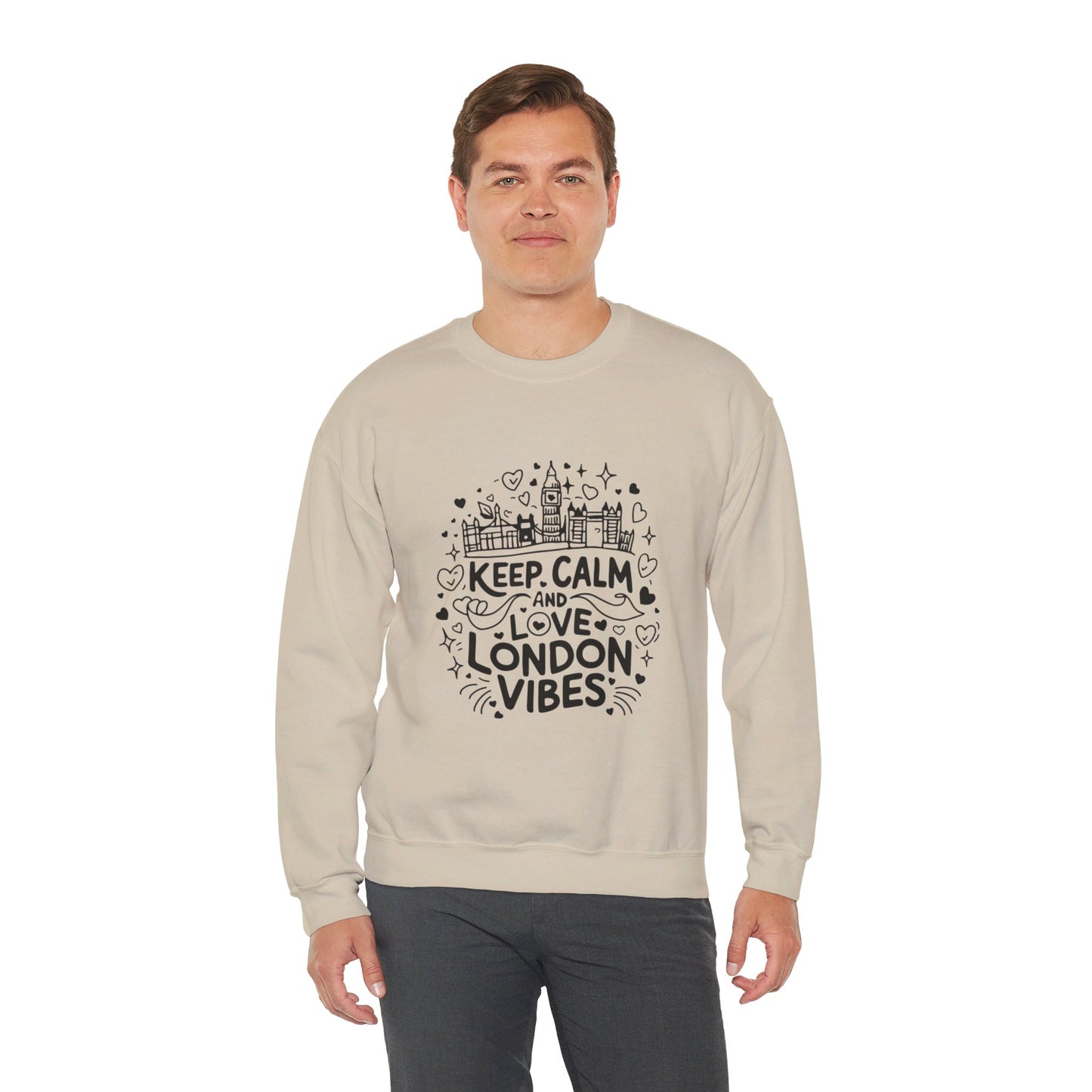 Unisex Heavy Blend™ Crewneck Sweatshirt Trendy - Love London Vibes