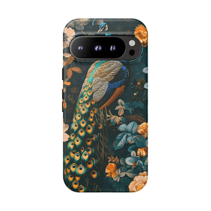 Peacock Phone Case - Elegant Floral Design, Tough Case for Protection, Unique Gift for Nature Lovers, Stylish Accessory, Eco-Friendly