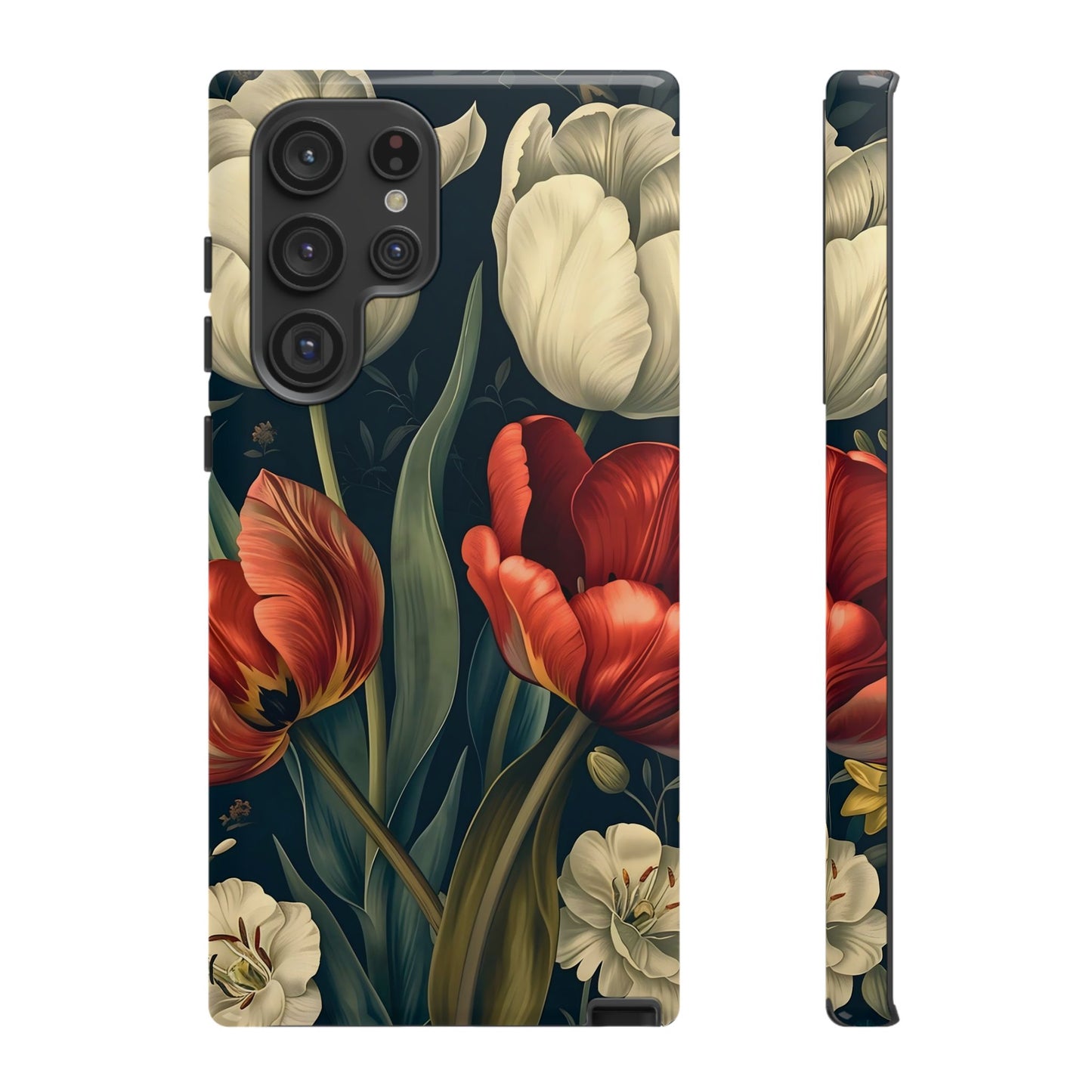 White Flower Tough Cases