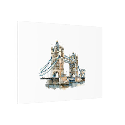 London Bridge Matte Canvas Wall Art, Elegant Home Decor, Unique Gift for Art Lovers, Travel Enthusiast Wall Decor, Modern Aesthetic