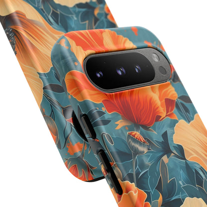 Floral Phone Case, Tough Cases for Protection and Style, Spring Aesthetic, Gift for Her, Phone Accessory for Nature Lovers
