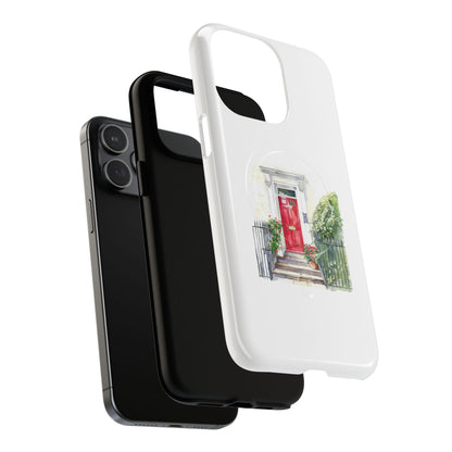 Charming Red Door Tough Magnetic Case - Custom Phone Cover, Gift for Home Lovers, Holiday Presents, Unique Decor