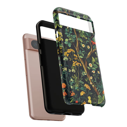 Floral iPhone Case, Nature Inspired Tough Case, Botanical Phone Cover, Eco-Friendly Gift, Unique Floral Design