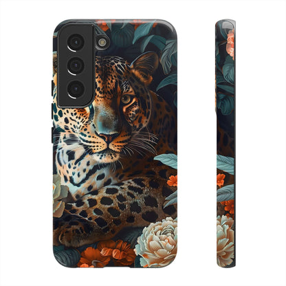 Wildlife Phone Case with Leopard Design | Tough Cases, Animal Prints, Floral Phone Cover, Gift for Nature Lovers, Unique Phone Accessories