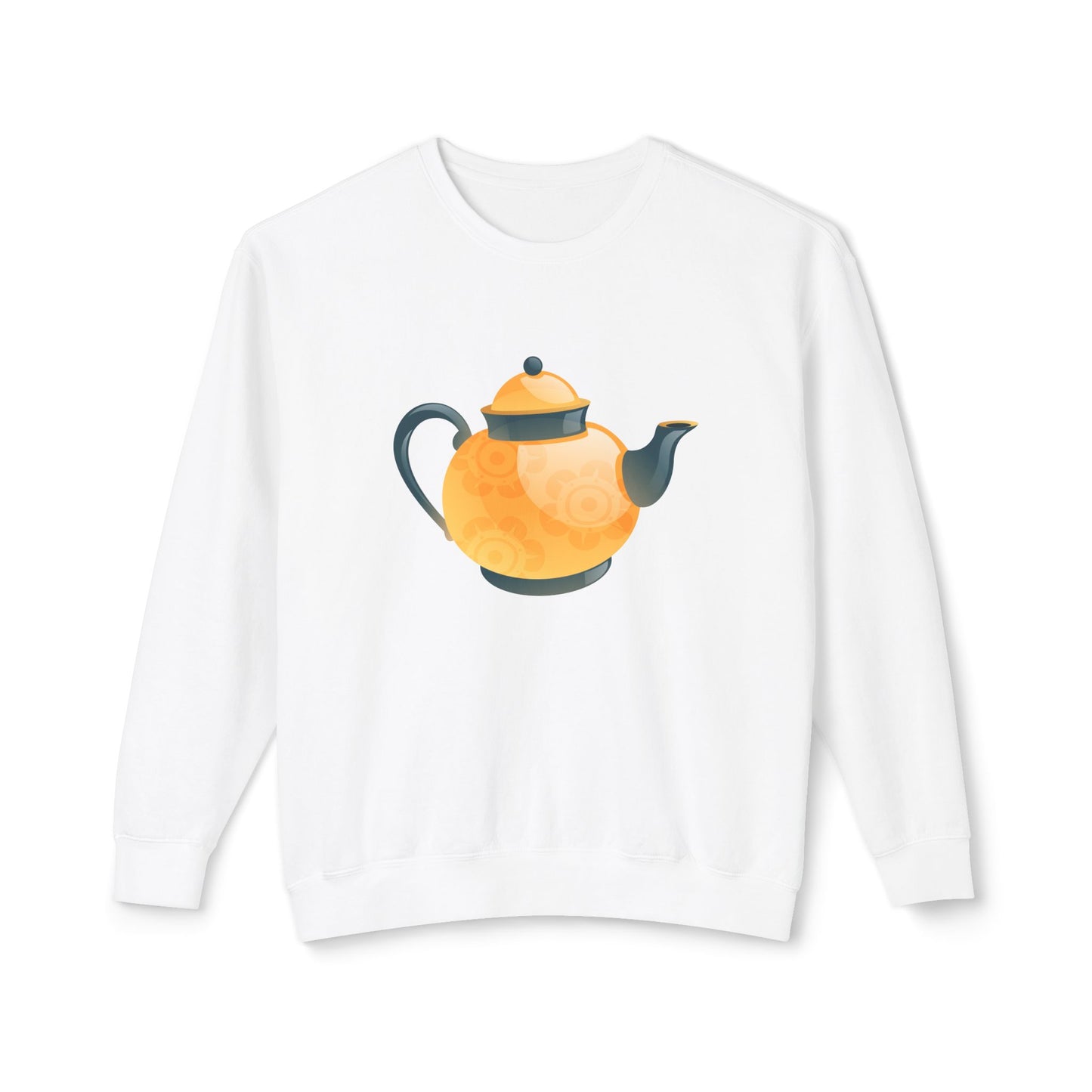 Unisex Lightweight Crewneck Sweatshirt - Classic British Tea Kettle