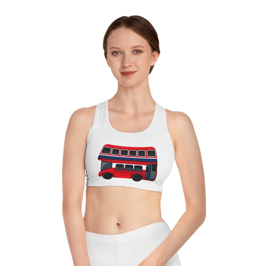 Sports Bra - Fun Activewear for Women - London Transport English Bus