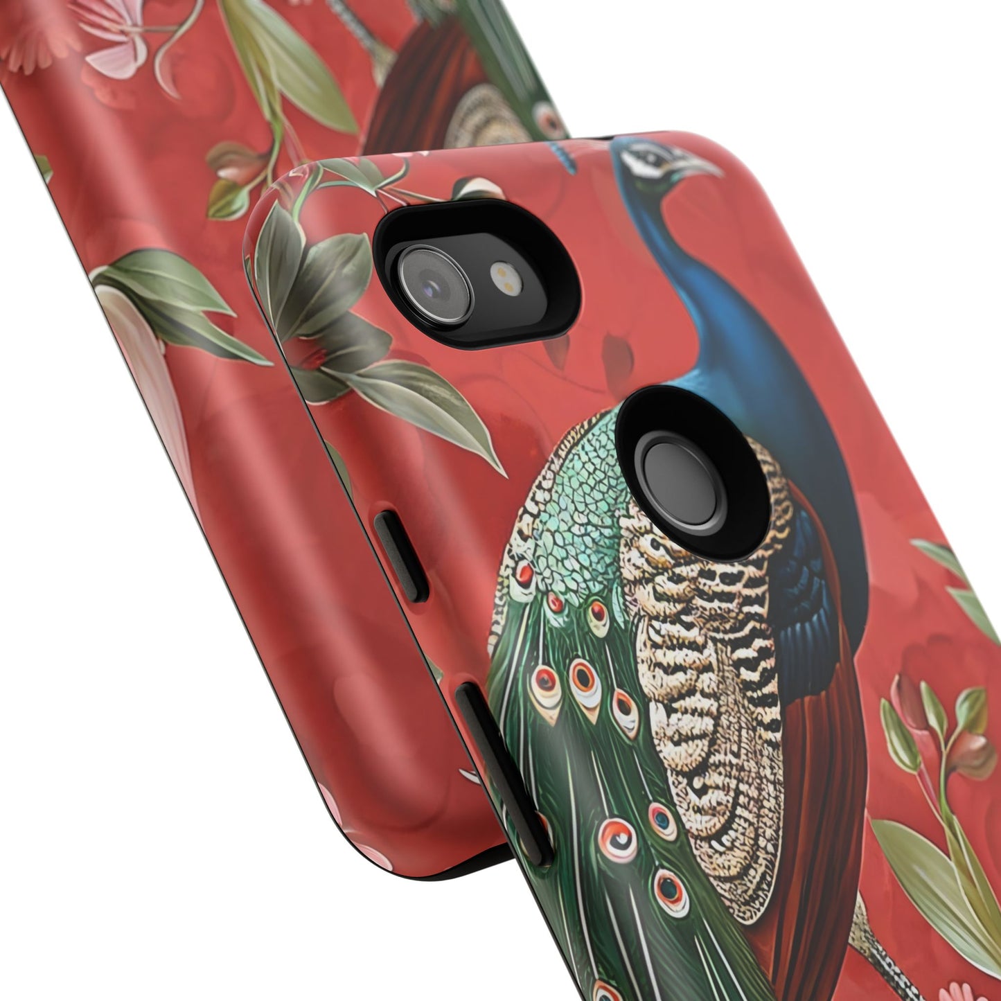 Peacock Tough Phone Case | Stylish Phone Cover, Unique Gift for Nature Lovers, Phone Accessory, Vibrant Floral Design
